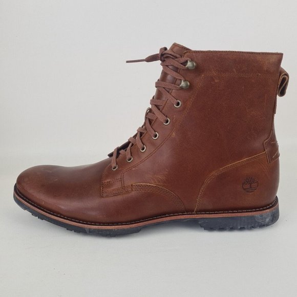 Timberland Men Kendrick Leather Side Zip Casual Boot Brown - Picture 3 of 16